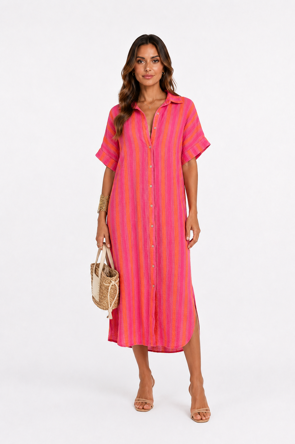 AZURIA™ | Vestido de Algodón de Verano