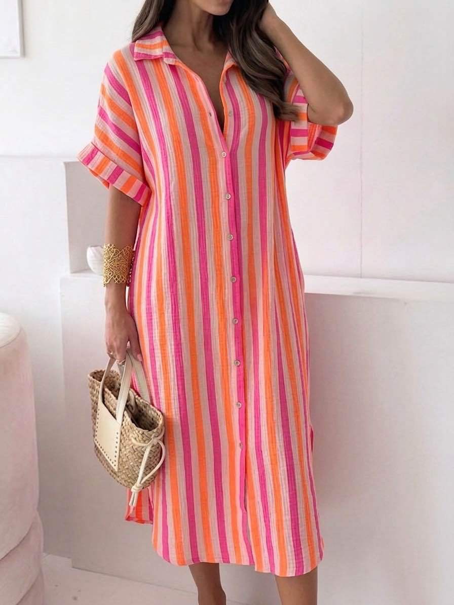 AZURIA™ | Vestido de Algodón de Verano