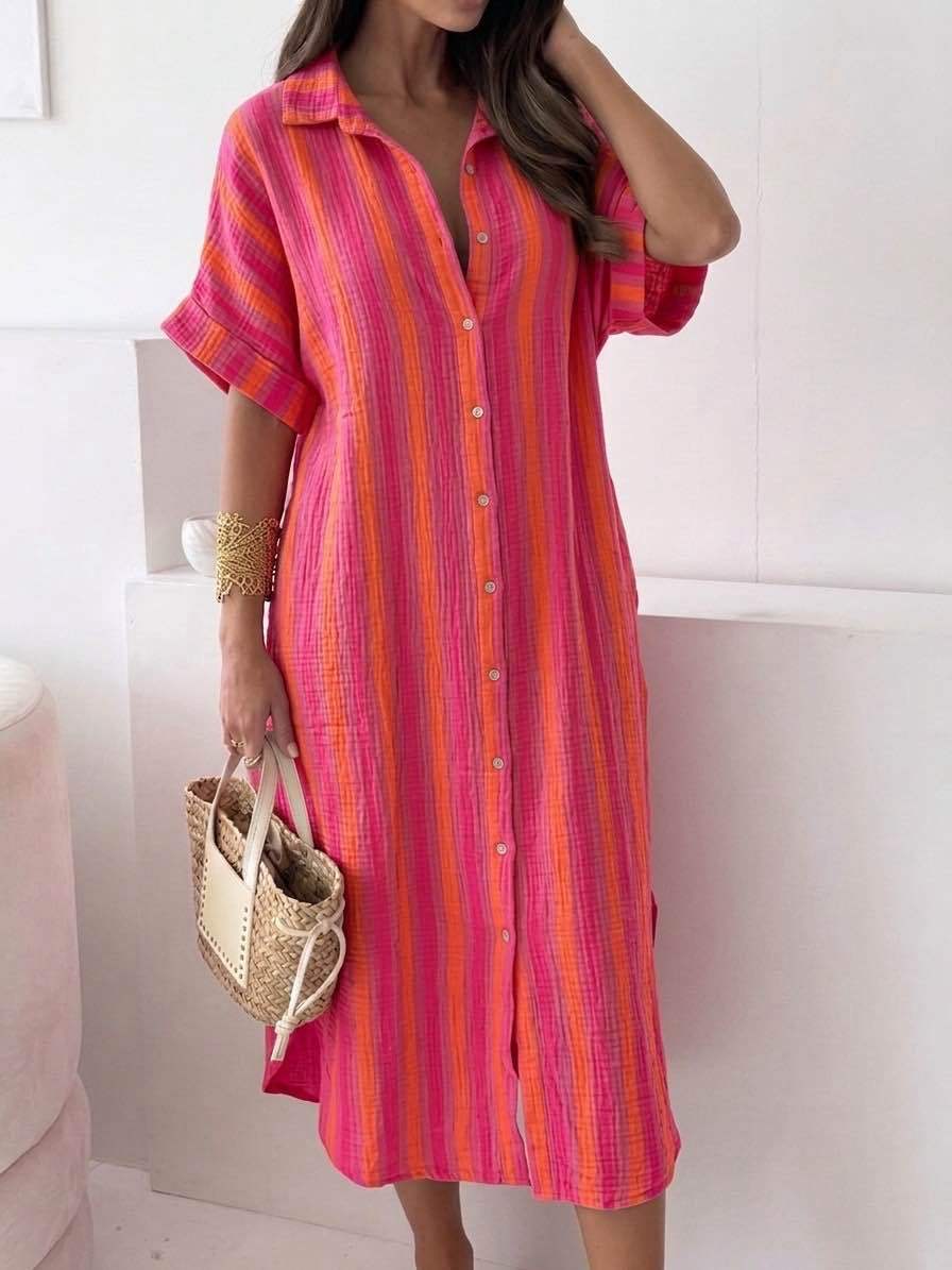 AZURIA™ | Vestido de Algodón de Verano