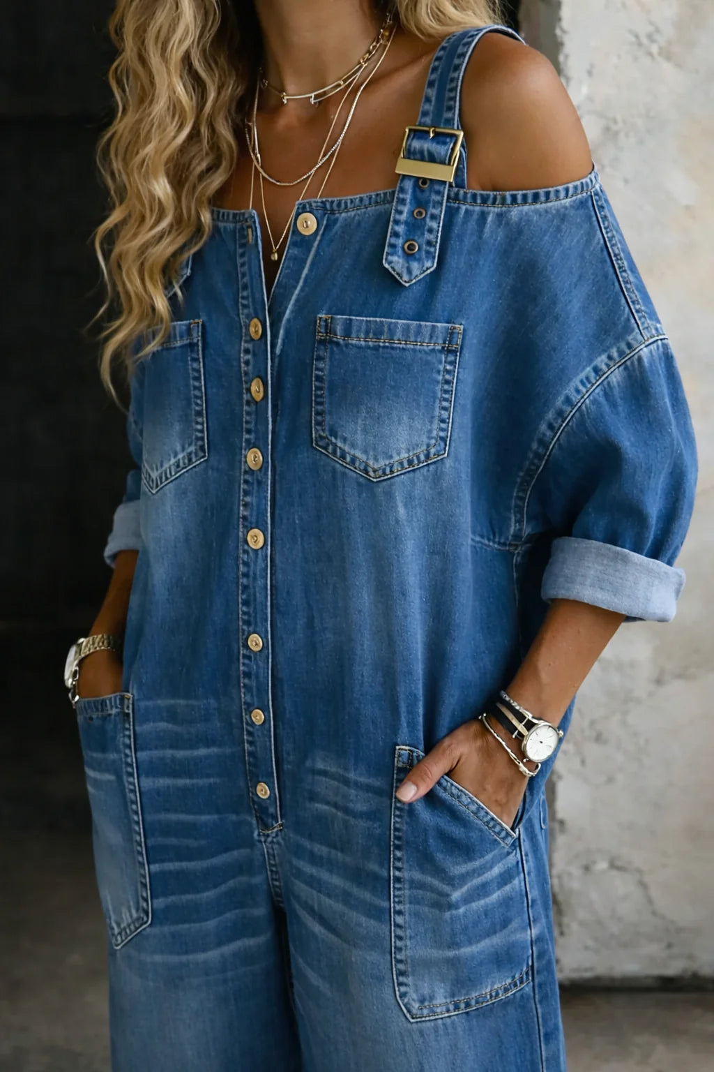ZOE™| Mono Denim Elegancia