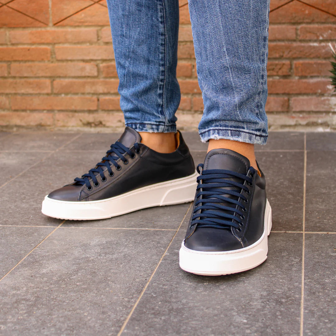 Chelsea™ | Zapatillas de Piel Azul